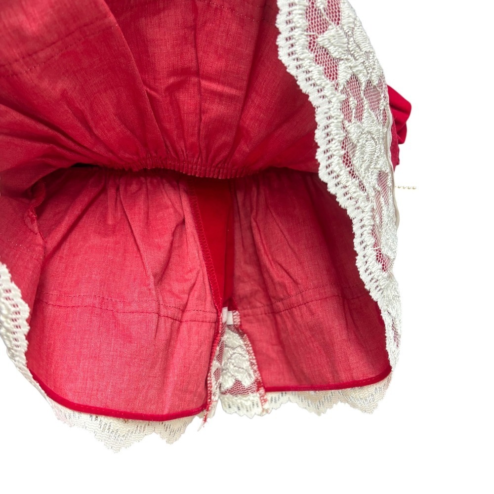 Jo Lane Baby Toddler Red Velvet Lace Dress Special Occasion Holiday Infant - Picture 3 of 6